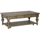 Liberty Furniture Americana Farmhouse Rectangular Cocktail Table in Dusty Taupe
