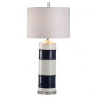 Chelsea House Jamie Merida Regatta Lamp - Navy/White Glaze