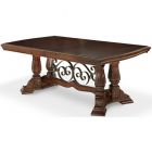 AICO Michael Amini Windsor Court Rectangular Dining Table in Vintage (Promo)