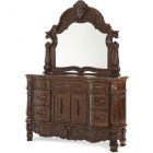 AICO Michael Amini Windsor Court Dresser and Mirror in Vintage
