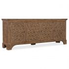 Hooker Furniture Americana Entertainment Credenza with 6 Shelves in Honey