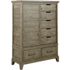Kincaid Furniture Plank Road Wheeler Door Chest in Stone