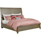 Kincaid Furniture Plank Road Eastburn Sleigh King Bed in Stone