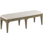 Kincaid Furniture Plank Road Rankin Bench in Stone