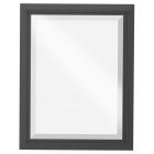 Hubbardton Forge Metra Large Beveled Mirror in Black