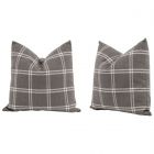 Essentials For Living Stitch & Hand The Basic 22" Essential Pillow in Performance Walden Smoke - Set of 2 (Dropshippable)