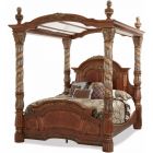 AICO Michael Amini Villa Valencia Poster Bed with Canopy, California King