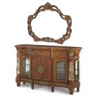 AICO Michael Amini Villa Valencia Sideboard with Mirror in Classic Chestnut (Promo)
