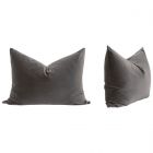 Essentials For Living Stitch & Hand The Basic 34" Essential Dutch Pillow in Dark Dove Velvet - Set of 2 (Dropshippable)