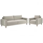 A.R.T. Furniture Artisan Barret Sofa Set in Cafe Au Lait