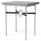Hubbardton Forge Equus Wood Top Side Table in Sterling 750114-1637