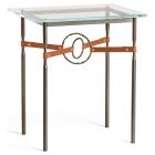 Hubbardton Forge Equus Side Table in Bronze, Glass Top 750116-1034