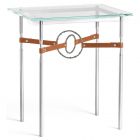 Hubbardton Forge Equus Side Table in Sterling, Glass Top 750116-1286