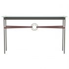 Hubbardton Forge Equus Console Table in Dark Smoke, Glass Top (VA) 750118-1063