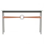 Hubbardton Forge Equus Console Table in Dark Smoke, Glass Top (VA) 750118-1064