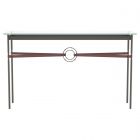 Hubbardton Forge Equus Console Table in Dark Smoke, Glass Top (VA) 750118-1066