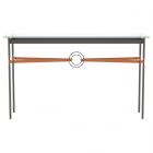 Hubbardton Forge Equus Console Table in Dark Smoke, Glass Top (VA) 750118-1067