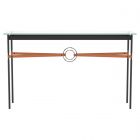 Hubbardton Forge Equus Console Table in Black, Glass Top (VA) 750118-1124