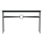 Hubbardton Forge Equus Console Table in Black, Glass Top (VA) 750118-1125