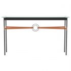 Hubbardton Forge Equus Console Table in Black, Glass Top (VA) 750118-1127