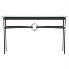Hubbardton Forge Equus Console Table in Black, Glass Top (VA) 750118-1128