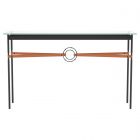 Hubbardton Forge Equus Console Table in Black, Glass Top (VA) 750118-1133