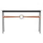 Hubbardton Forge Equus Console Table in Oil Rubbed Bronze, Glass Top (VA) 750118-1310