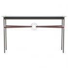 Hubbardton Forge Equus Console Table in Oil Rubbed Bronze, Glass Top (VA) 750118-1312