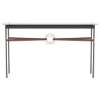Hubbardton Forge Equus Console Table in Oil Rubbed Bronze, Glass Top (VA) 750118-1315