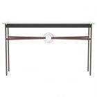 Hubbardton Forge Equus Console Table in Oil Rubbed Bronze, Glass Top (VA) 750118-1318