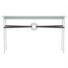 Hubbardton Forge Equus Console Table in Vintage Platinum, Glass Top (VA) 750118-1383