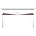 Hubbardton Forge Equus Console Table in Vintage Platinum, Glass Top (VA) 750118-1234