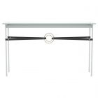 Hubbardton Forge Equus Console Table in Vintage Platinum, Glass Top (VA) 750118-1236