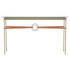 Hubbardton Forge Equus Console Table in Soft Gold, Glass Top (VA) 750118-1244