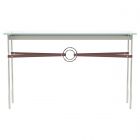 Hubbardton Forge Equus Console Table in Sterling, Glass Top (VA) 750118-1387