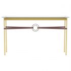 Hubbardton Forge Equus Console Table in Modern Brass, Glass Top (VA) 750118-1321
