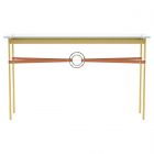 Hubbardton Forge Equus Console Table in Modern Brass, Glass Top (VA) 750118-1322