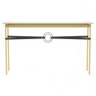 Hubbardton Forge Equus Console Table in Modern Brass, Glass Top (VA) 750118-1323