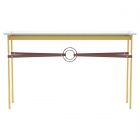Hubbardton Forge Equus Console Table in Modern Brass, Glass Top (VA) 750118-1324