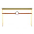 Hubbardton Forge Equus Console Table in Modern Brass, Glass Top (VA) 750118-1325