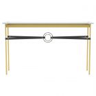 Hubbardton Forge Equus Console Table in Modern Brass, Glass Top (VA) 750118-1326