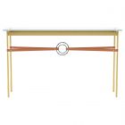 Hubbardton Forge Equus Console Table in Modern Brass, Glass Top (VA) 750118-1328