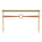 Hubbardton Forge Equus Console Table in Modern Brass, Glass Top (VA) 750118-1331