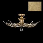 Fine Art Crystal Laurel 28" Round Semi-Flush Mount in Gold Leaf #3