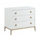 Fairfield Chair East Camden Chest with Scallop-carved Fronts in Pearl