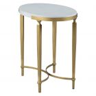 Fairfield Chair East Camden Oval End Table in Pearl