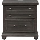 Liberty Furniture Harvest Home Nightstand with Charging Station in Chalkboard