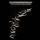 Fine Art Elevate 54" Rectangular Pendant in Silver Leaf - 894840-111