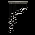 Fine Art Elevate 54" Rectangular Pendant in Silver Leaf - 894840-121