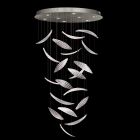 Fine Art Elevate 32" Round Pendant in Silver Leaf - 895840-121